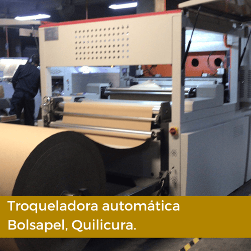 Troqueladora automática de papel y cartón