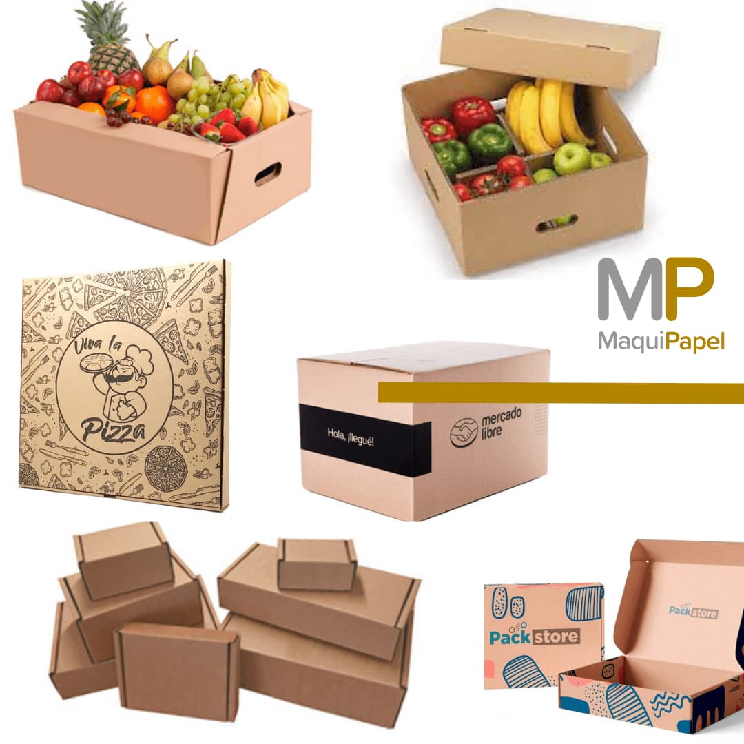 Cajas de cartón corrugado personalizadas, impresas, pegadas y autoarmables