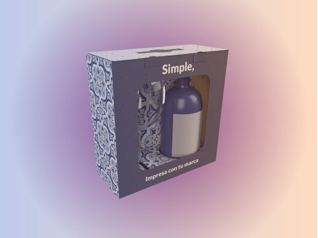 Caja para botellas