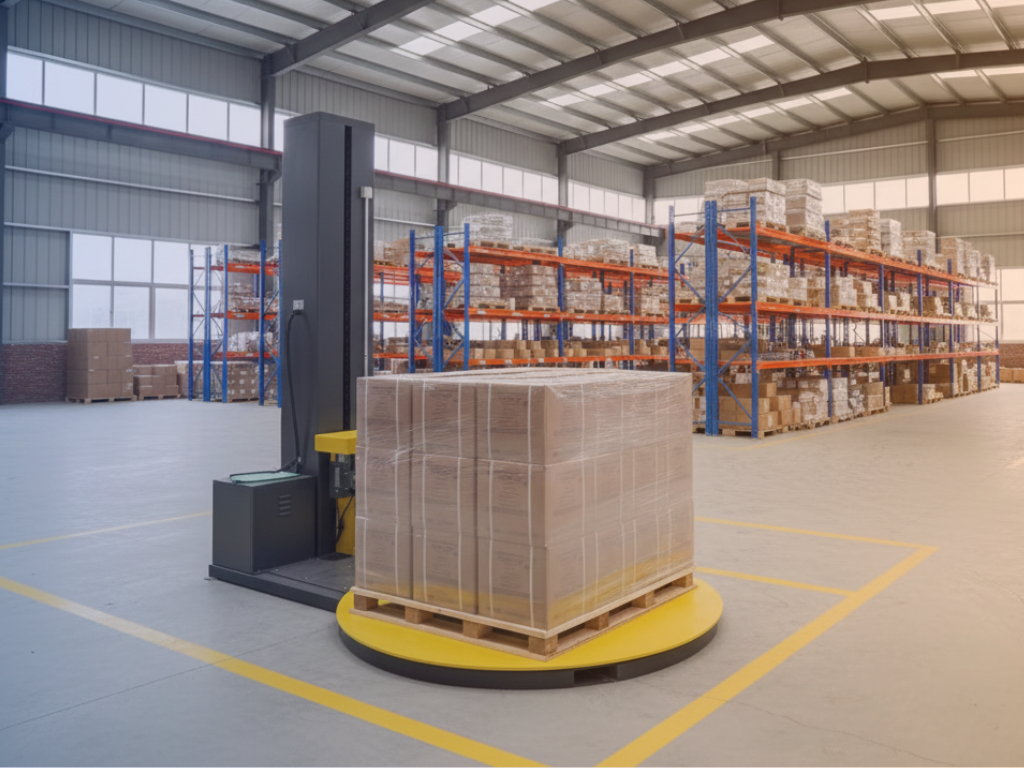 Palletizadora Automática y estación de flechas Palletizadora Automática y estación de flechas