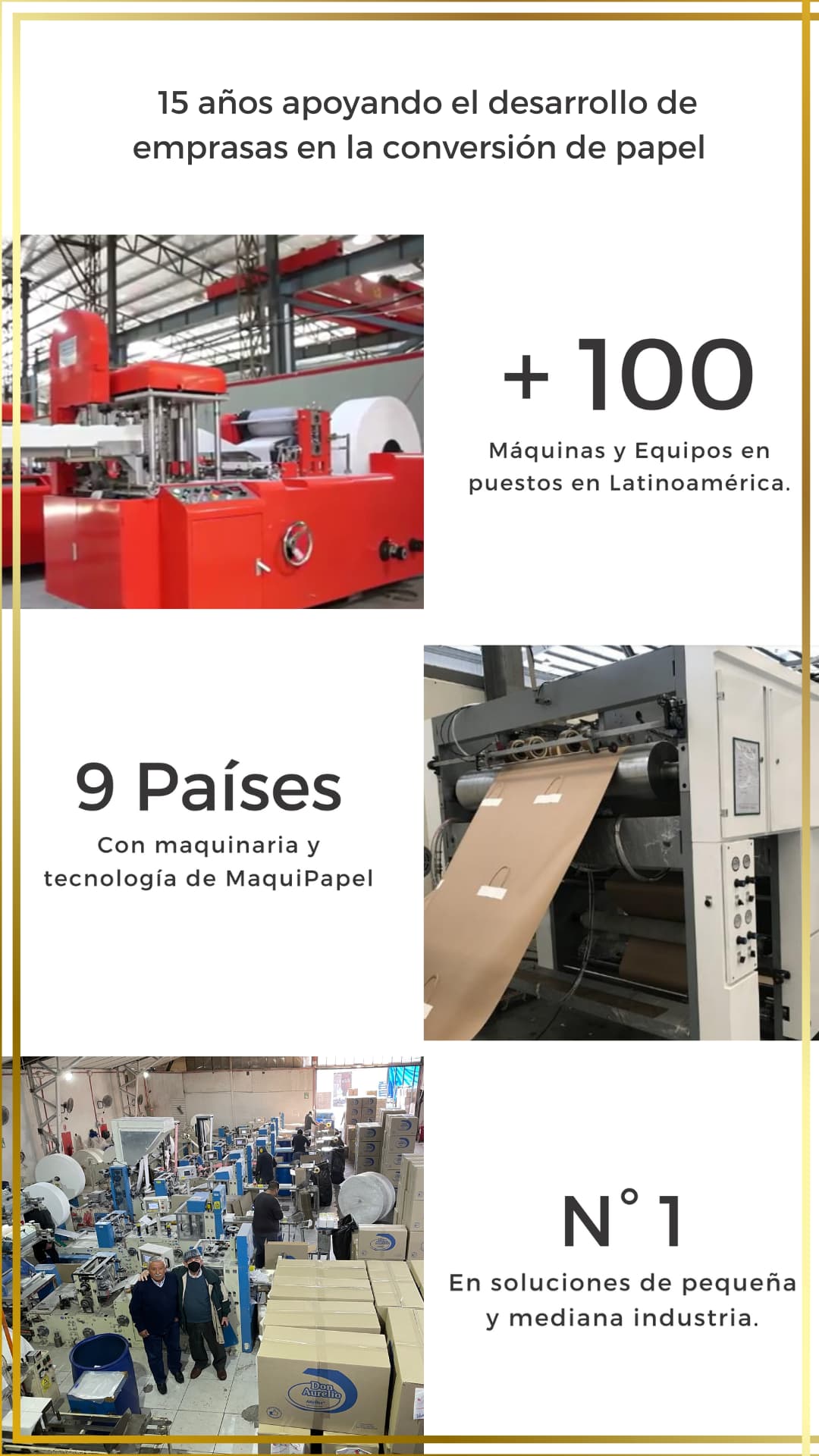 Maquinaria para hacer servilletas, papel higiénico y bolsas de papel